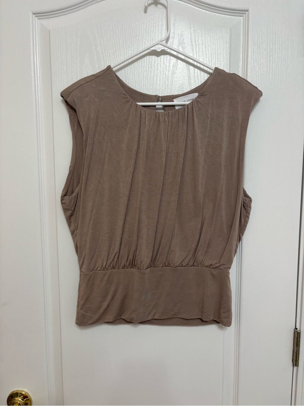 Dear John Sleeveless Top - Taupe